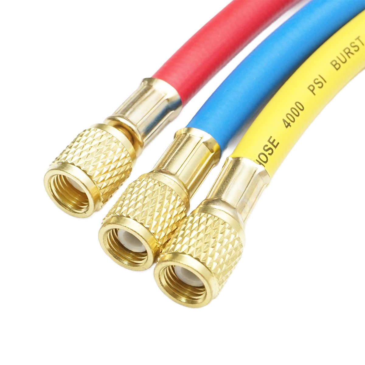 Set furtun 90 cm 3 culori pentru incarcare freon R-410a